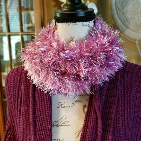 HANDMADE  Acrylic Scarf 60" long - Picture 3 of 3